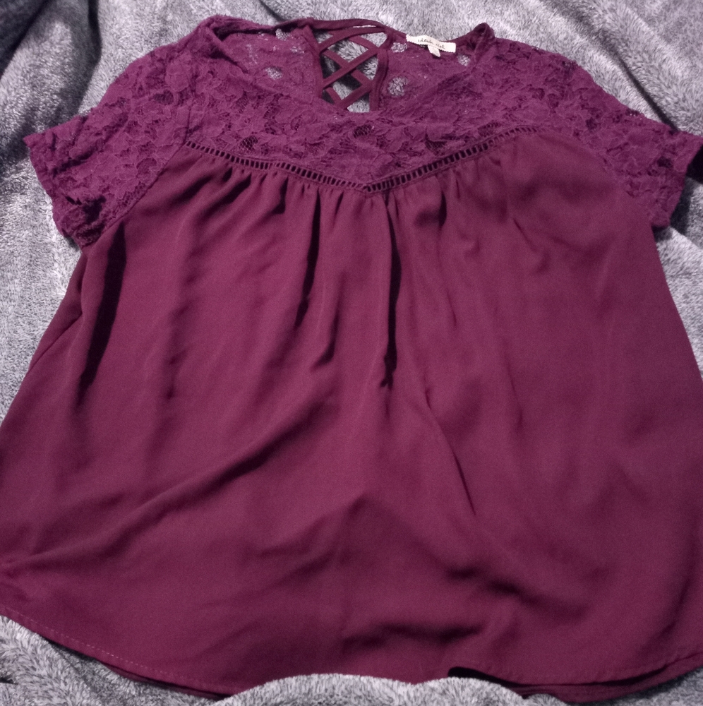 Large maroon Bleuh Ciel blouse